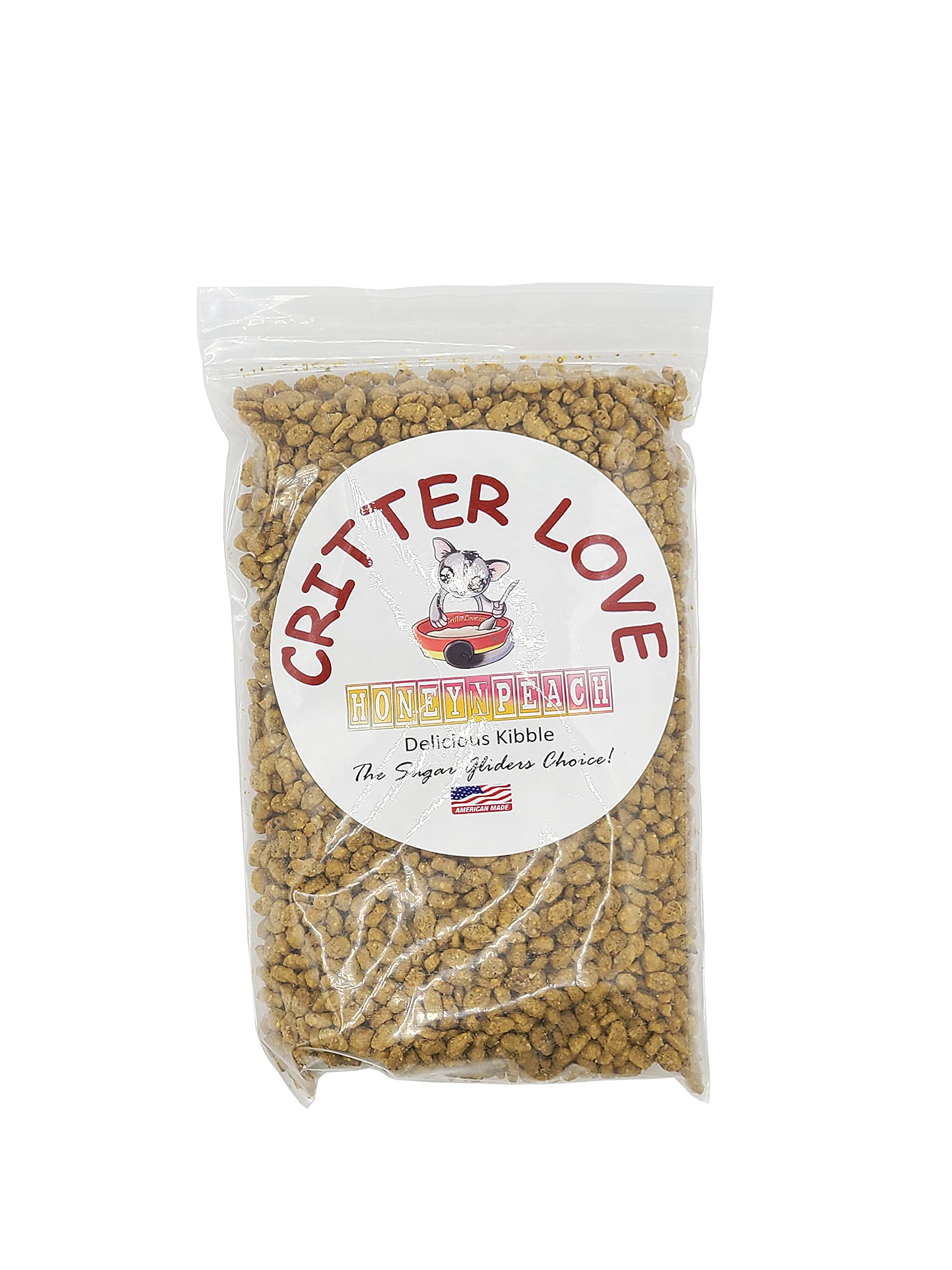 Critter Love Honey & Peach Kibble for Sugar Gliders