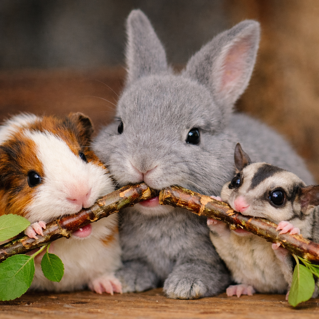 Critter Love® Peach Sticks – Natural Chewing Branches for Small Pets